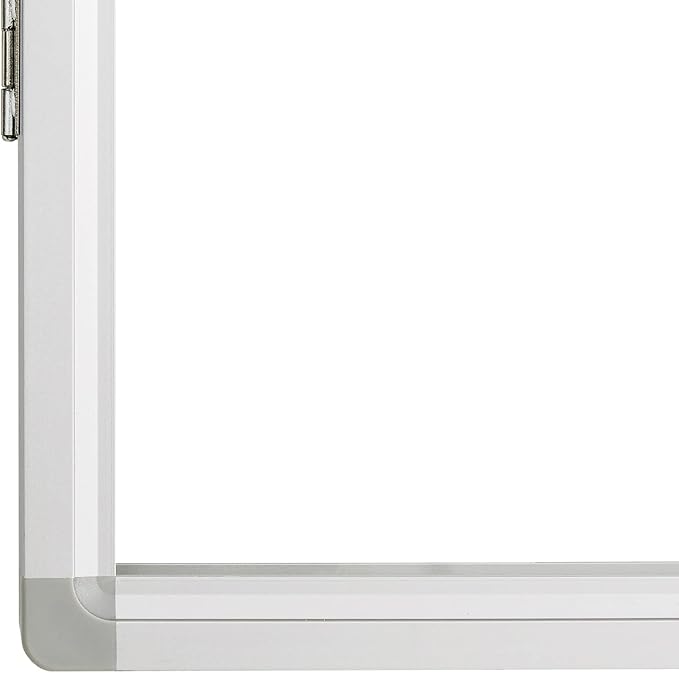 Lockable Magnetic Whiteboard Bulletin Board 36 x 24 Inch – Indoor Wall Mounted Enclosed Notice Board with Acrylic Door, Aluminum Frame & 2 Keys for Office, School, Home & Lobby