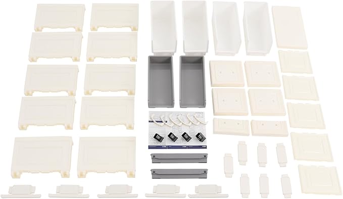 Storage Cabinet, 6 Drawers Narrow Plastic Organizer Cabinet with Wheels, Vertical Drawer Storage Unit, Mobile Slim Utility Furniture for Office, Living Room, Bedroom, Garage (White)