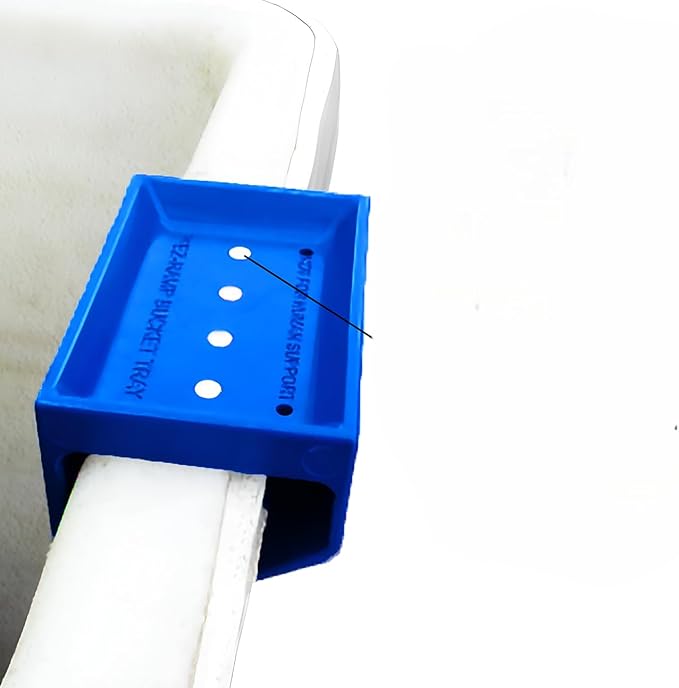 Lineman Bucket Tray for Bucket Truck – Blue Aerial Bucket Lip Tray with Patented Ramp & Magnetic Hardware Holder | Heavy Duty Utility Linework Accessories