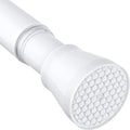 Tension Curtain Rod 30 to 64 Inch White Curtain Rod Adjustable Expandable Spring Tension Curtain Rod No Drilling 7/8" Spring Loaded Curtain Rods for Windows Bedroom Closet Doorway Door