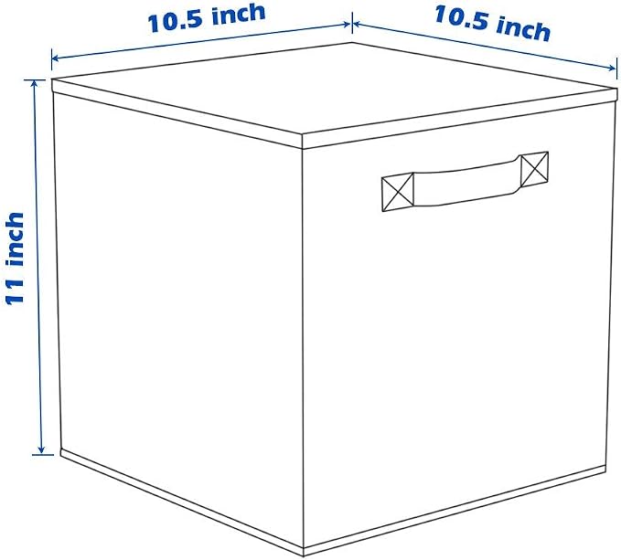 ShellKingdom Storage Bins, Foldable Fabric Storage Cubes And Cloth Organizer Drawer For Closet And Toys, 2 Pack (Dark Blue)