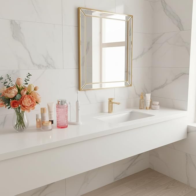 Foam Soap Dispenser, Pink Glass Foaming Soap Dispenser with Pump, 14 Oz Bathroom Refillable Liquid Lotion Pump Bottle Container for Kitchen Countertop Decor