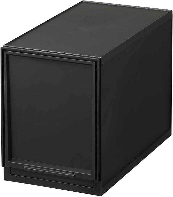 SANKA D2SC-LSBK Natura Module Case LS Small Storage Drawers, Black, 7.4 x 14.0 x 9.8 inches (188 x 355 x 250 cm), Made in Japan