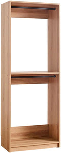 Maykoosh Closet System Organizer - Customizable Walk-in Wardrobe Storage Oak/Model A 1 Closet
