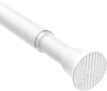 1Pack Tension Rods 31-76 Inch, Spring Loaded Curtain Rods Non-slip, Expandable Curtain Rod Tension No Drilling, Curtain Tension Rod For Window, Doorway, Kitchen, Tension Curtain Rod White