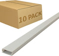 Electriduct Medium Latching Cable Raceway (500 Series) - 5 Feet - Beige | 10 Sticks (50 Feet Total)