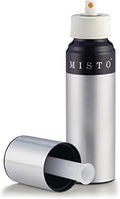 Misto Gourmet Olive Oil Sprayer, Satin Aluminum | Refillable, Non-Aerosol Pump Mister, For Cooking, Grilling, Salads and Baking, 1/3 Cup Capacity