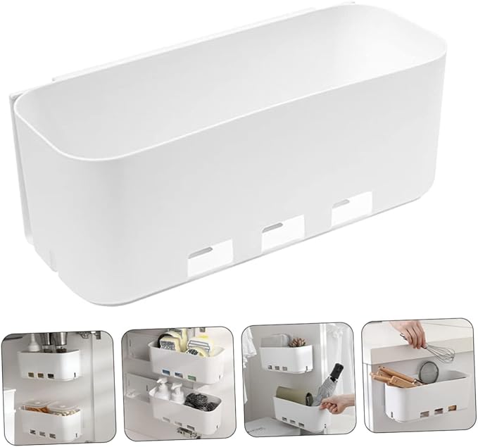 Unomor Apartment Decor Wall-Mounted Storage Rack Drawer Type Storage Organizer Hanging Shelves Garage Shelves