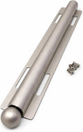 12-Inch Long Expendable and Reversible Pullout Closet Wardrobe Valet Rod with Installation screws (Matte Nickel)