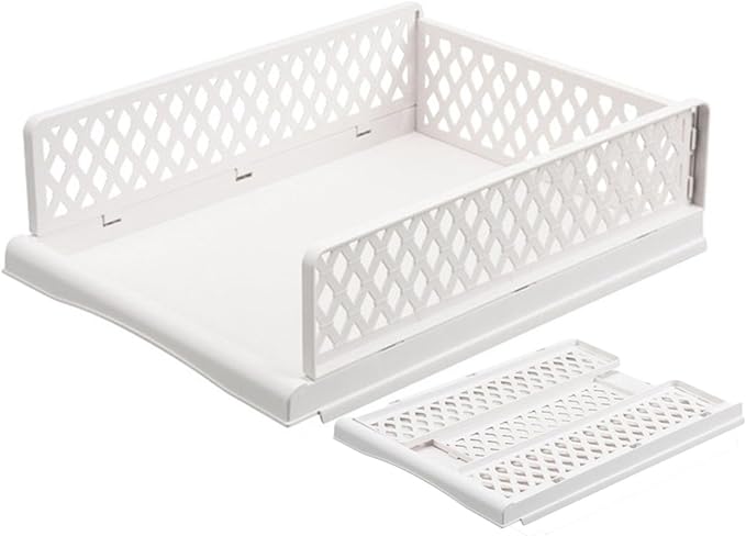 Closet Pull-Out Basket,Pull Out Drawer Organizer Containers Storage Bin,Stackable Shelf Baskets Organizer,for Bedroom Office Bathroom(13.18 x 17.71 x 5.11in)