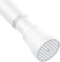 AIZESI White Shower Curtain Rod 43 to 73 Inch Adjustable No Drilling | Rust-Resistant, No Slip, Spring Tension Rods for Window, Bathroom, Kitchen, Doorway & Closet