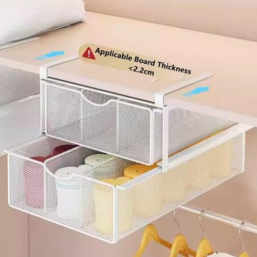Double Layer Pull-Out Baskets for Closet Storage, Wire Mesh Organizer for Home Cabinets, Easy Access Drawer Solution, Durable and Stylish Space-Saving Design