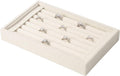 Pangkeep Ring Holder Display Tray Jewelry Organizer Stands for Selling Rings Earrings Show (Beige)