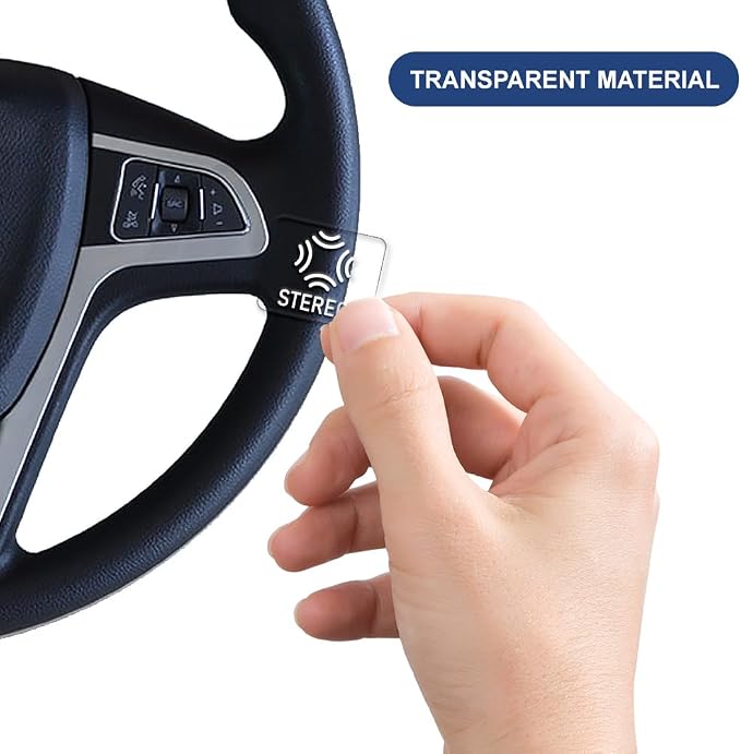 600 Pcs Car Switch Panel Stickers, White Auto Switch ID Label Decals Transparent Dash Board Switch Label Decals for Car Boat Truck Campers, 18x15mm
