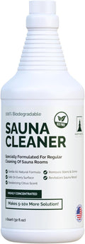 Northwood Sauna - Sauna Cleaner - Natural Wood Cleaner & Deodorizer - Makes 10x More Solution - 1 Quart (32 Fl Oz)