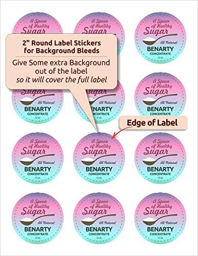 NextDayLabels 2 Inch Round Circle Stickers White for Bleeds Laser Inkjet - 12 Per Sheet Self-Adhesive Candle Jar Product Lids Made in USA - 1200 Labels