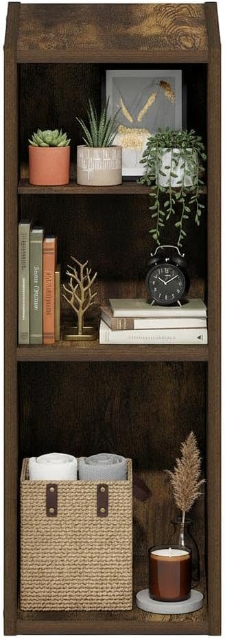 Furnifact Amber Pine Bookcase with Modern Design, Engineered Wood Construction, Sturdy Shelving, Stylish Storage Solution for Living Room or Office