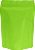 100PCS Smell Proof Resealable Pouch Bags,ULIFESTAR Aluminum Foil Flat Food Storage Bag,Sealable Pcsaging Zipper Pouches with Tear Notches for Pcsaging Lipgloss,Jewelry,etc(14*20cm/5.51*7.87",Green)