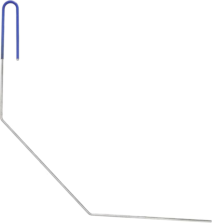 Deep Fryer Cleanout Rod 25" Stainless Steel Angled Drain Cleaning Unclogger Tool for Commercial Kitchen, Restaurant Fryer, 1 PCS