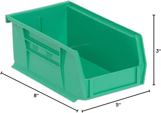 Quantum Storage QUS220 Ultra Stack and Hang Bins - 7-3/8" x 4-1/8" x 3" - 24 Pack