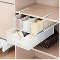 Double Layer Pull-Out Baskets for Closet, Wire Mesh Drawer Storage Organizers, Ideal for Home Cabinet Organization and Efficient Space Saving Solutions.