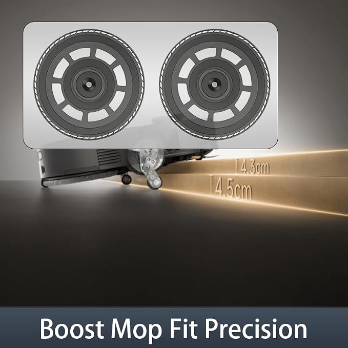 Mop Pad Holder Replacement Parts for Dreame X60 Max Ultra Complete Robot Vacuum Cleaner Accessories Including 2 Mop Pad Holders and 2 Mop Pads