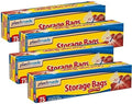 Disposable Plastic Storage Bags With Original Twist Tie, 1 Gallon Size, 300 Bags, Great Thanksgiving For Home, Office, Vacation, Traveling, Sandwich, Fruits, Cake, Cookies, Or Any Snack