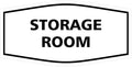 Signs ByLITA Fancy Storage Room Sign (White) - Small 1 Pack