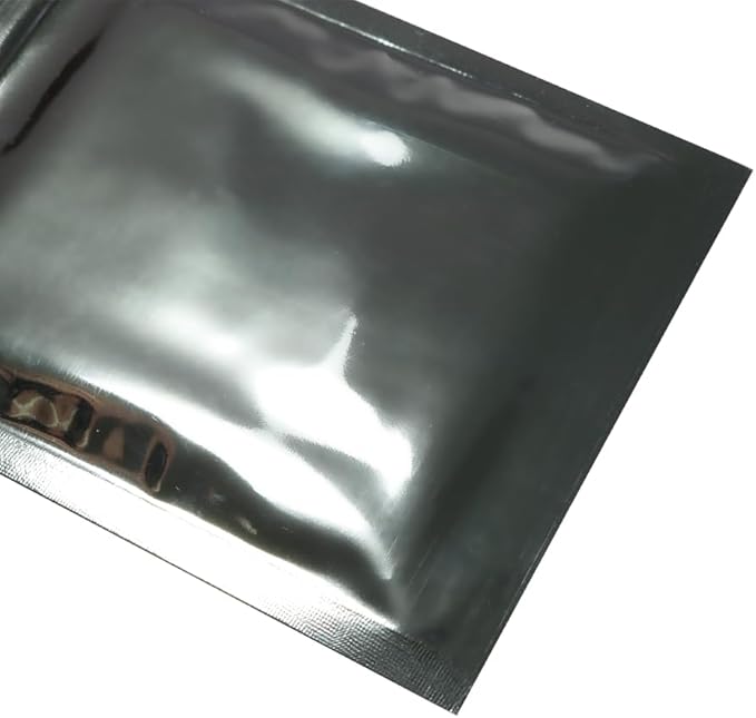 100PCS Customized Resealable Mylar Bag Foil Flat Packaging Bag with Tear Notch,Single-Color Printing for LOGO,QR Code,Text (Silver, 14 * 20CM/5.5"*7.9"-100PCS-One Color Print)