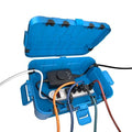 Flemoon Large Outdoor Electrical Box (12.5 x 8.5 x 5 inch), IP54 Waterproof Outdoor Extension Cord Cover Weatherproof, Protect Outlet, Plug, Socket, Timer, Power Strip, Holiday Light Decoration,Blue