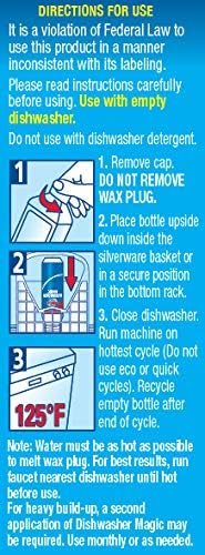 Summit Brands DM03N-SS Glisten Dishwasher Magic Machine Cleaner and Disinfectant, 12 Fl Oz Bottle, 2-Pack , White