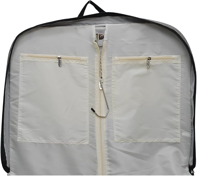 NGIL Travel Hanging Garment Bag (Crosshatch-Gray) | Garment Bag for Girls, Cheer Travel Bag, Dance Competition Bag, Cheer Dance Competition, Beauty Pageant