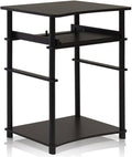 Furinno Home Computer Desk, Espresso/Black