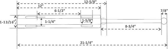 12" Valet Rod Standard for Closet Satin Nickel SN Metal