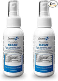 PermaSafe CLEAN 1-Step Disinfectant, Deodorizer & All-Purpose Cleaner; Soft, Hard & Food Surface Sanitizer; Kills 99.9% of Bacteria, Viruses, Molds - Child, Pet, Planet & All Surface Safe (3oz 2-pk)