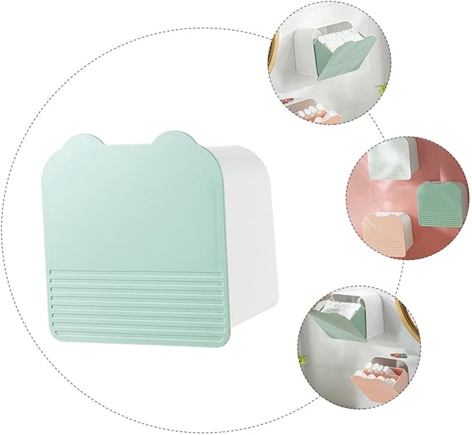 1pc Wall-Mounted Cosmetics Storage Box Multifunctional Sealed Container for Home Organization Lightweight and Design for Tidying up Spaces Tea