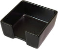 HANKOR Ceramic Sticky Note Holder, 3 x 3 Sticky Note Dispenser, Notepad Holder for Desk, Office Essentials Organizer (Black)