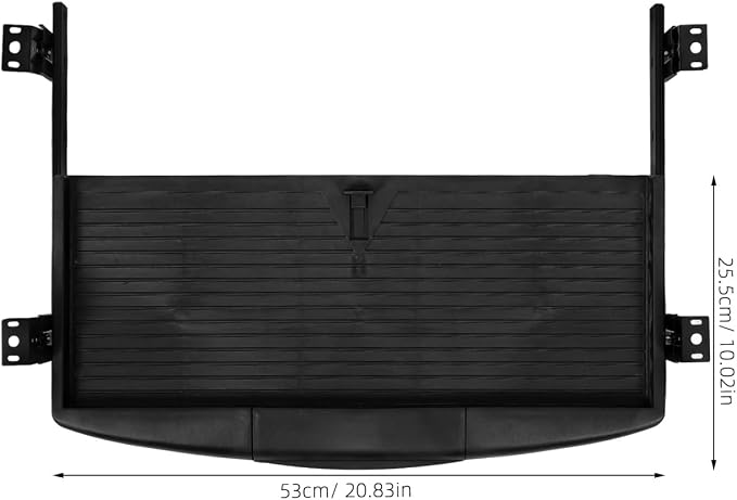 SEWACC Under Desk Keyboard Tray Slide Out Platform Ergonomic Keyboard Drawer for Easy Access Durable Construction for Office and Home Use