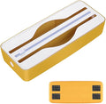 Dual-Slot Multifunctional Kitchen Cutter | For Cling Film, Aluminum Foil, and Parchment Paper Storage & Cutting | Easily Cut Two Materials at Once (Yellow(suckers))