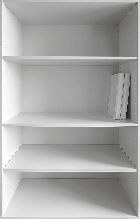 White Cabinet Shelves, Melamine 1/2'' Thick, Custom, Cut to Size. (8' Depth x 10'' Length)
