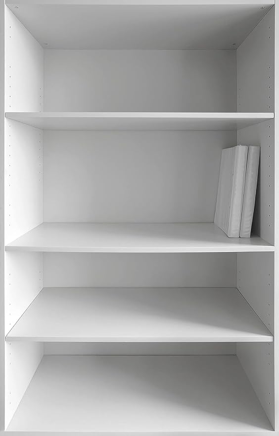 White Cabinet Shelves, Melamine 1/2'' Thick, Custom, Cut to Size. (4' Depth x 10'' Length)