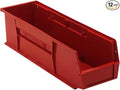 Quantum Storage QUS238 Ultra Stack and Hang Bins - 18" x 5-1/2" x 5" - 12 Pack