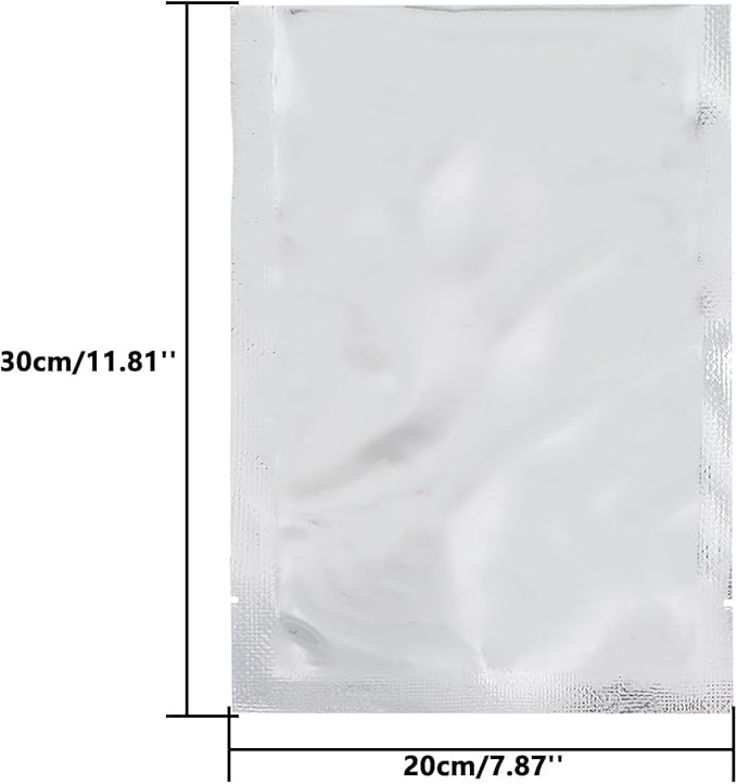 Heat Sealable Mylar Food Storage Bag,ULIFESTAR 5.5Mil Thicker Food Storage Pouches Oxygen Absorbers Vacuum Seal Airtight Packaging for Coffee Beans, Tea, Grains, etc(20 * 30cm/7.87 * 11.81'')