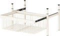 Expandable Cabinet Pull Out Basket,1-3 Tier Stackable Shelf Baskets Organizer,Carbon Steel Stackable Storage Bins,for Office Bathroom Bedroom(1 tier)