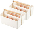 2 Pack Art Caddy Organizer Portable,Marker Box, Large Pen Holder for Desk, Art Supply Storage Bin with Adjustable Dividers for Colored Pencils,Markers,Craft Organizers (Pink Divider)
