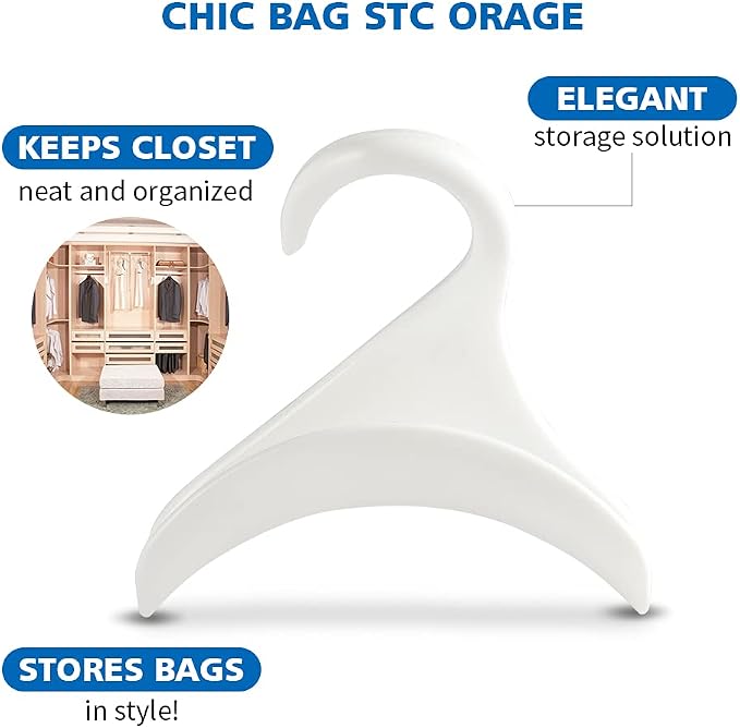 Purse Hanger Hook bag Rack holder - handbag hanger organizer Storage - Over The Closet Rod hanger for Storing and Organizing Purses | Backpacks |Satchels | Crossovers | Handbags | Tote（4 pack）