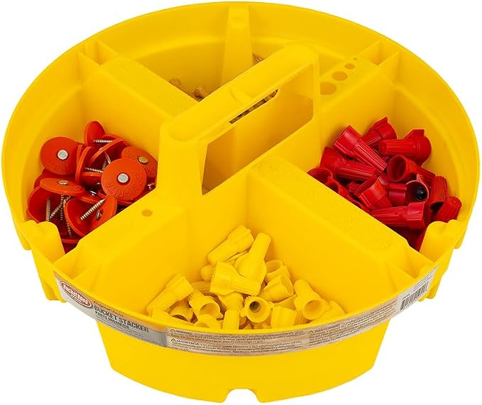 Bucket Boss - Bucket Stacker Small Parts Organizer, Bucket Organization (15051) , Yellow