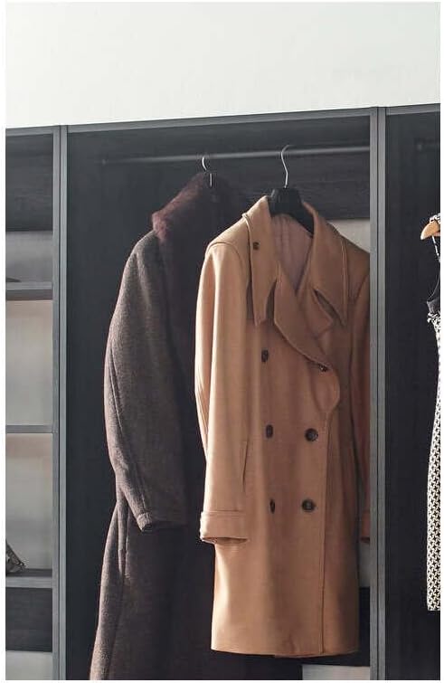 Maykoosh Closet System Organizer - Customizable Walk-in Wardrobe Storage Black/Model ECBA 4 Closet