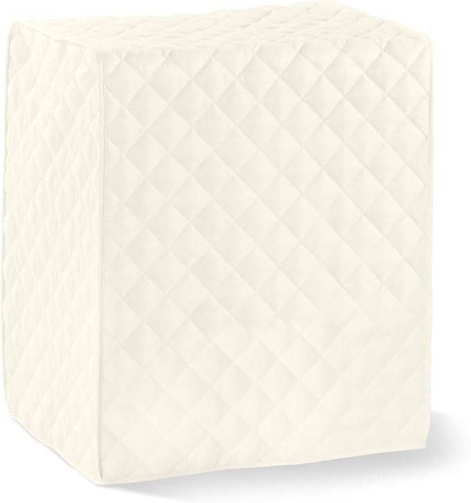 Covermates Keepsakes Rectangular Appliance Cover – Quilted Kitchen Appliance Cover for Countertop Storage – Dust Protection – Stain Resistant – Washable – Slip-On Appliance Design, Cream