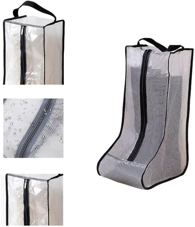 Portable 2 Pack Boots Storage,Tall Boots Storage/Protector Bag | Black Portable waterproof storage bags are used for travel storage,under the bed,wardrobe,shoe cabinet and other home storage